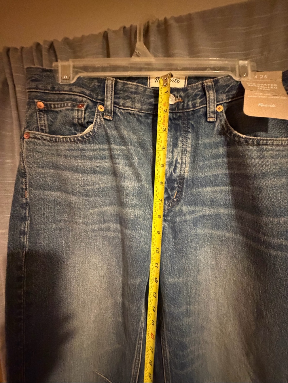 Madewell Women's Medium Blue Darted Barrel-Leg Jeans NWT - Picture 6 of 7
